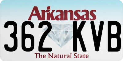 AR license plate 362KVB