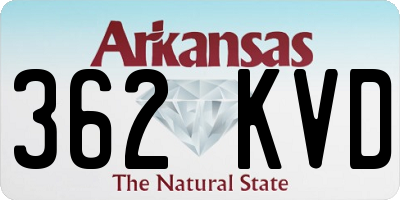 AR license plate 362KVD