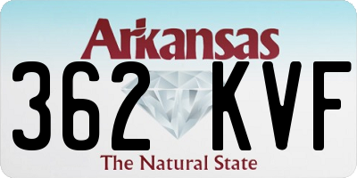 AR license plate 362KVF