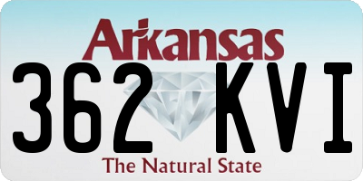 AR license plate 362KVI