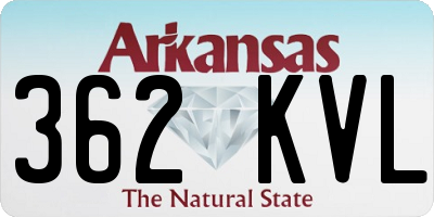 AR license plate 362KVL