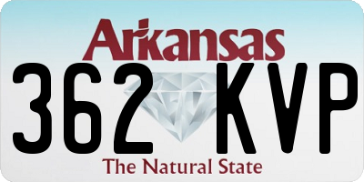 AR license plate 362KVP