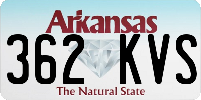 AR license plate 362KVS