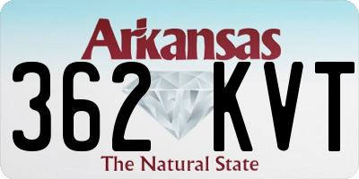 AR license plate 362KVT