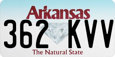 AR license plate 362KVV