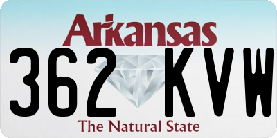 AR license plate 362KVW