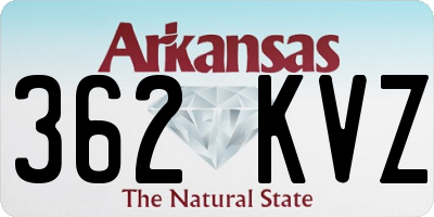 AR license plate 362KVZ
