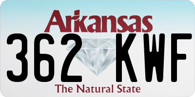 AR license plate 362KWF