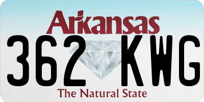 AR license plate 362KWG