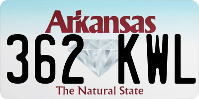 AR license plate 362KWL
