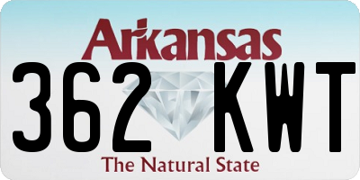AR license plate 362KWT