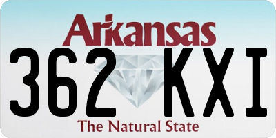 AR license plate 362KXI