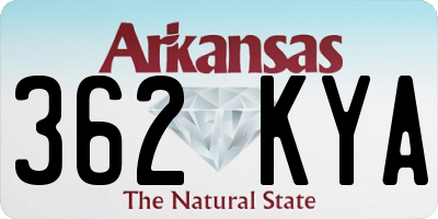 AR license plate 362KYA