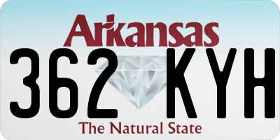 AR license plate 362KYH
