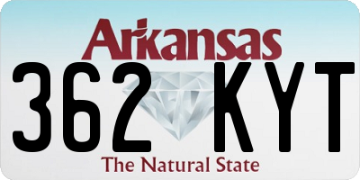 AR license plate 362KYT