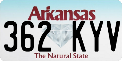 AR license plate 362KYV