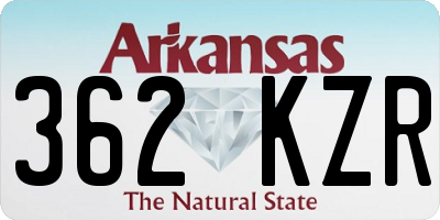 AR license plate 362KZR