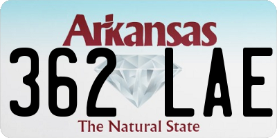 AR license plate 362LAE