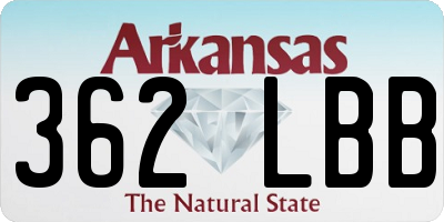 AR license plate 362LBB
