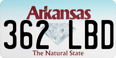 AR license plate 362LBD