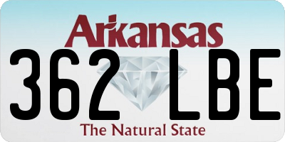AR license plate 362LBE