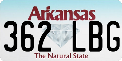 AR license plate 362LBG