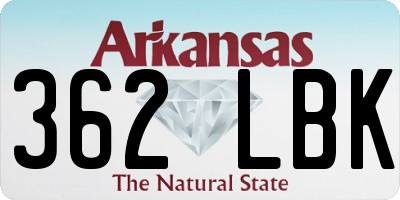 AR license plate 362LBK