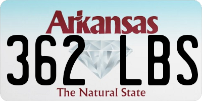 AR license plate 362LBS