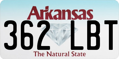 AR license plate 362LBT