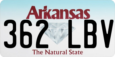 AR license plate 362LBV