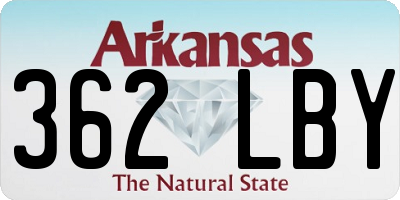 AR license plate 362LBY