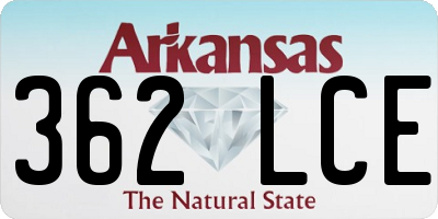 AR license plate 362LCE
