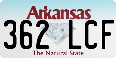 AR license plate 362LCF