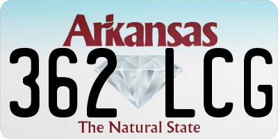 AR license plate 362LCG