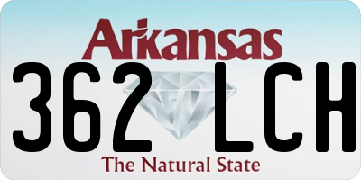 AR license plate 362LCH