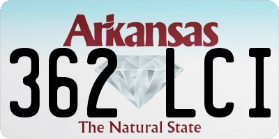 AR license plate 362LCI
