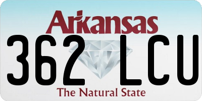 AR license plate 362LCU