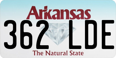AR license plate 362LDE