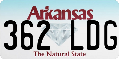 AR license plate 362LDG