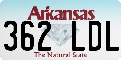 AR license plate 362LDL