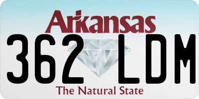 AR license plate 362LDM