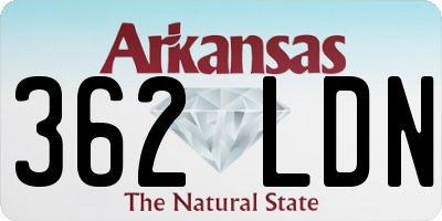 AR license plate 362LDN