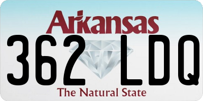 AR license plate 362LDQ