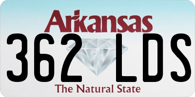 AR license plate 362LDS