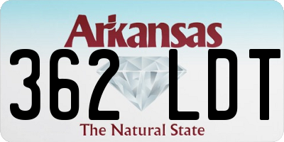 AR license plate 362LDT