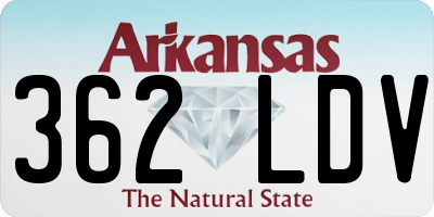 AR license plate 362LDV