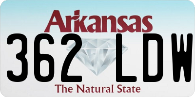 AR license plate 362LDW