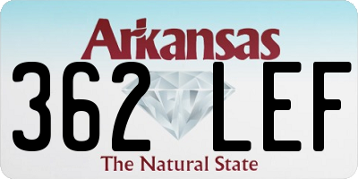 AR license plate 362LEF