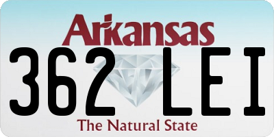 AR license plate 362LEI