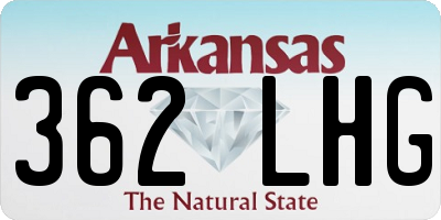 AR license plate 362LHG